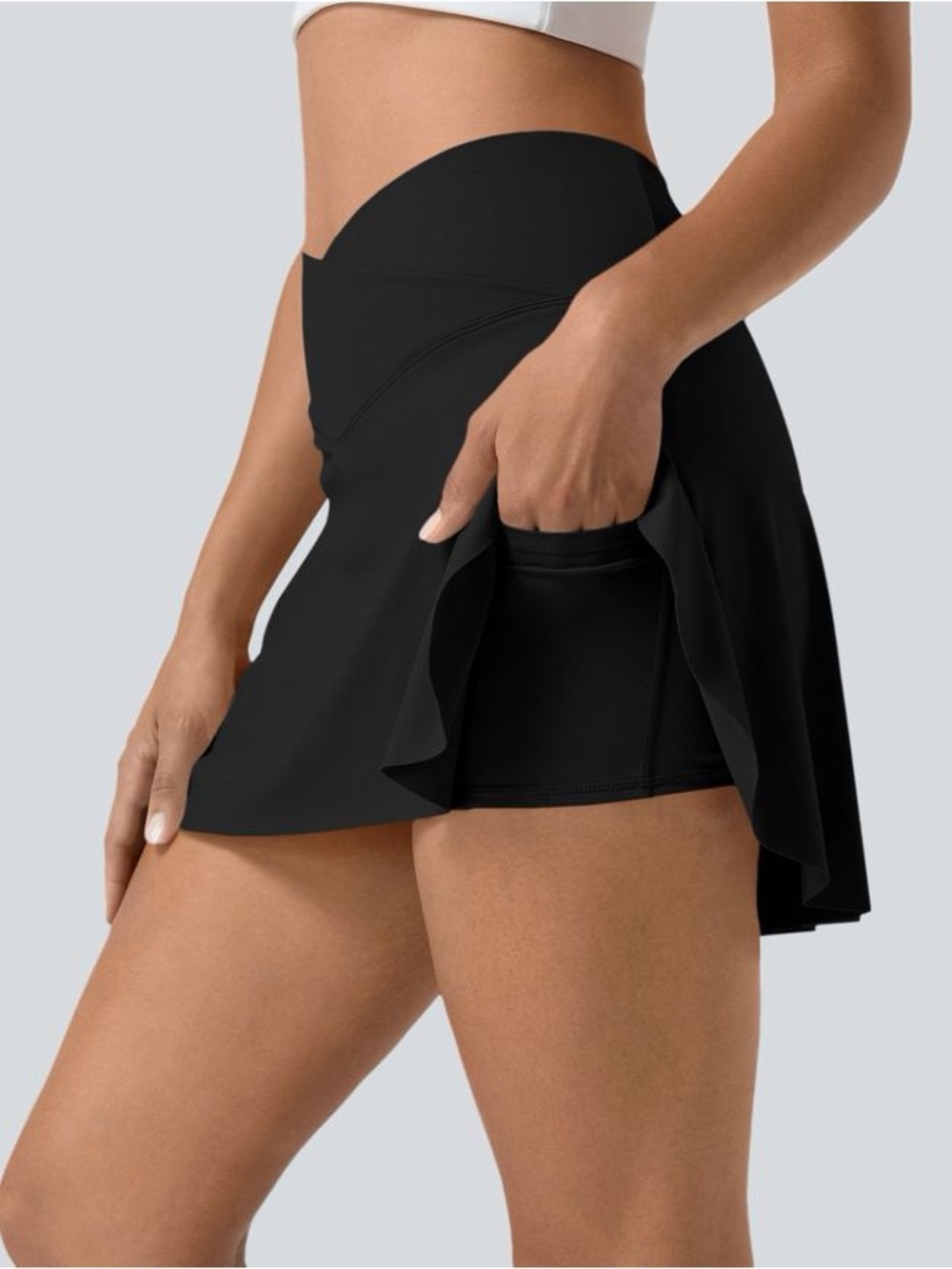 Halara Tennis Skort x 3 | White, Black, Mauve